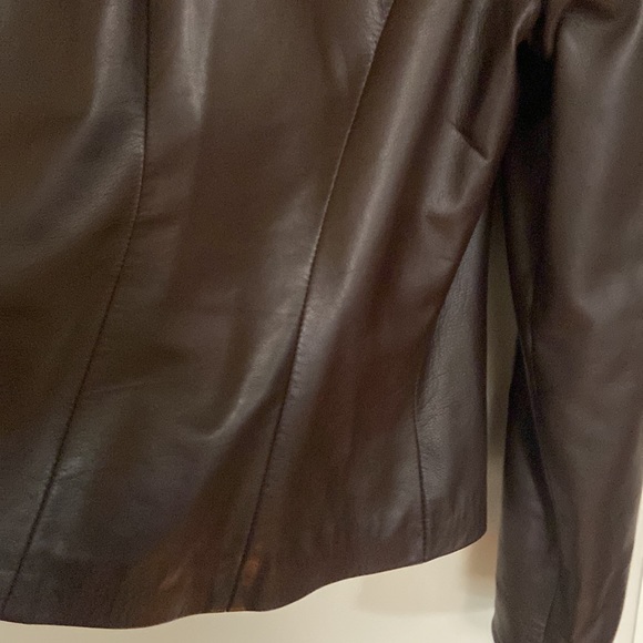 Danier brown leather blazer - Picture 6 of 10